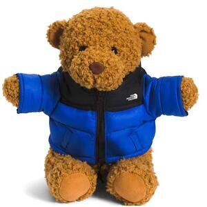 The North Face Teddy Bear Nuptse with blue puffer coat  30th Anniversary NWT